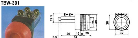 供应按钮开关 TBW-301