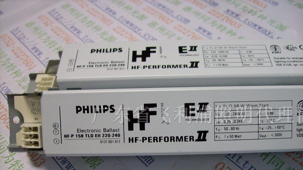 PHILIPS HF-P 158 TLD III 电子镇流器 220-240V