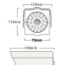 1/3&quot;CCD420线清晰度红外彩色摄像机、防水