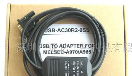 供应 三菱PLC触摸屏编程电缆USB-AC30R2-9SS