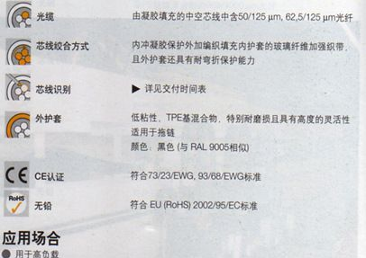 光纤电缆，特种电缆，PUR光缆（FOC），TPE光