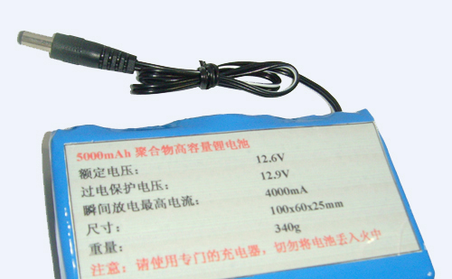 供应12V3000mah锂电池,12V3AH聚合物锂电池