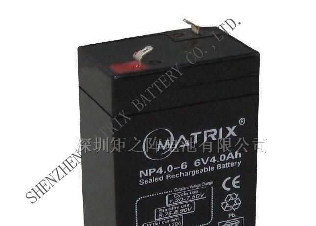 供应应急灯电源电池工厂6V4Ah