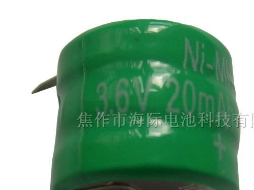供应扣式镍氢充电电池/纽扣镍氢充电电池(20H 3.6V)