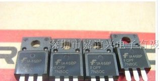 供应仙童 全新原装 FQPF7N80C 7A 800V MOS管 TO-220