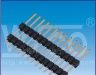 供应2.54mm 双排针, 双塑, 180度