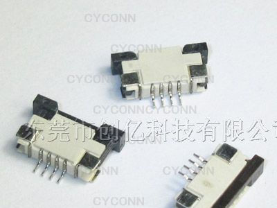 供应PCB板连接器 0.5mm 4PIN FPC连接器