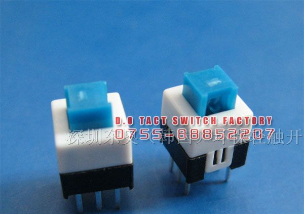 5.8×5.8mm 等多种高度 直插式自锁轻触开关
