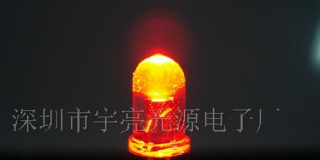 供应（大角度45度）5MM红色LED发光二极管