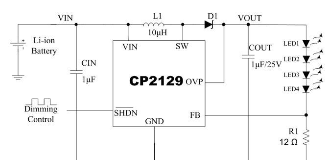 供应LED背光驱动IC CP2129