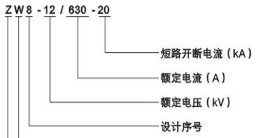 ZW8-12户外高压真空断路器