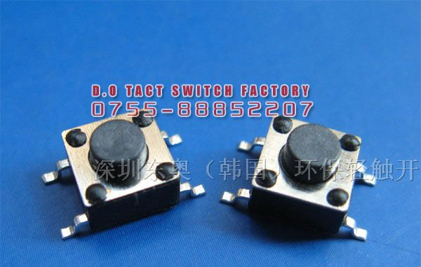 供应6.0x6.0系列贴片式轻触开关