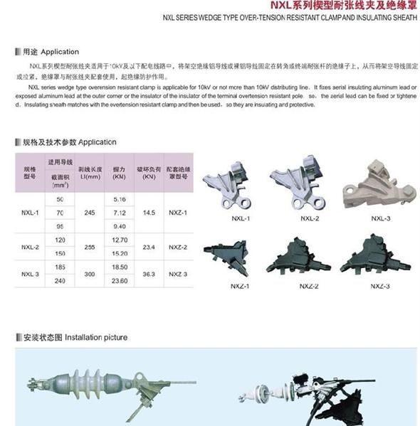 楔型耐张线夹NXL系列及绝缘罩