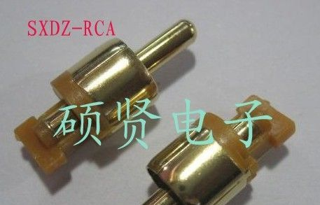 供应视频插头，AV插头，RCA镀金插头 莲花头镀金