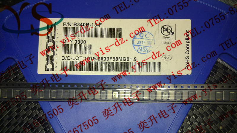 供应B340B-13-F原装美台肖特基二极管