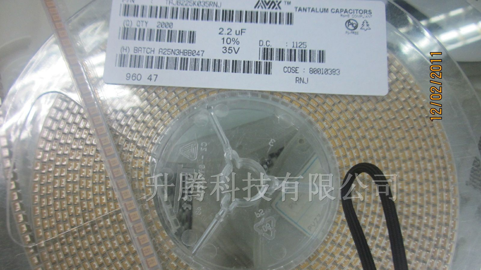 供应AVX钽电容TAJB225K035RNJ 35V2.2UF B型