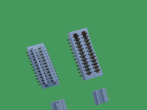 供应0.5mm 0.8mm小P数双槽板对板连接器
