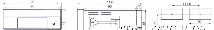 YDP35-AV型数显交流电压表