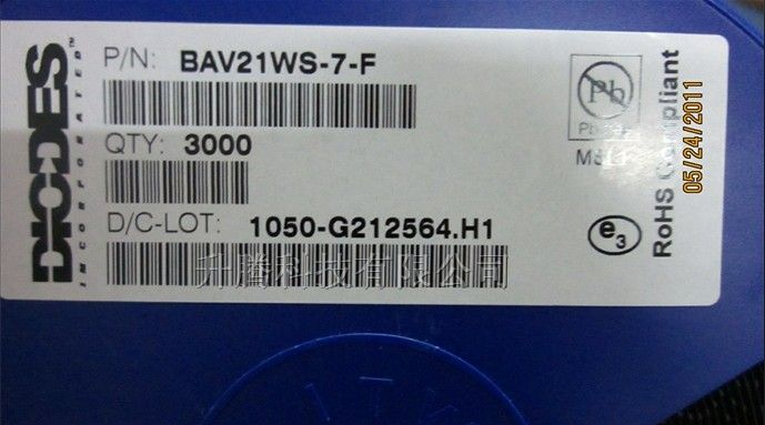 供应DIODES开关二极管BAV21WS-7-F