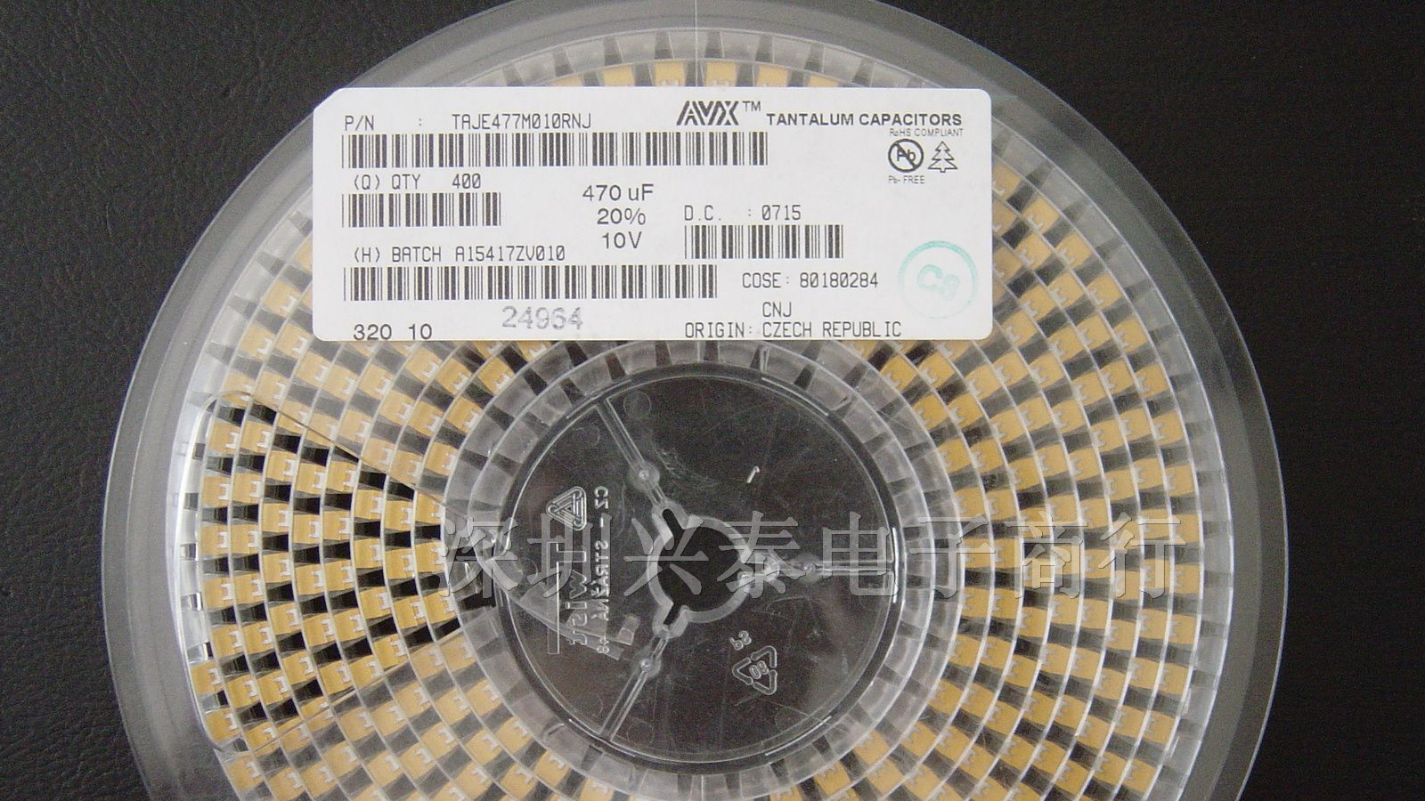 供应贴片钽电容3528 10UF 16V 10% AVX B型