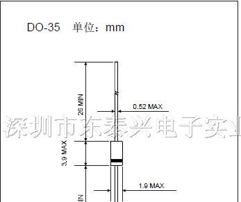 供应小信号肖特基二极管1N60 DO-35
