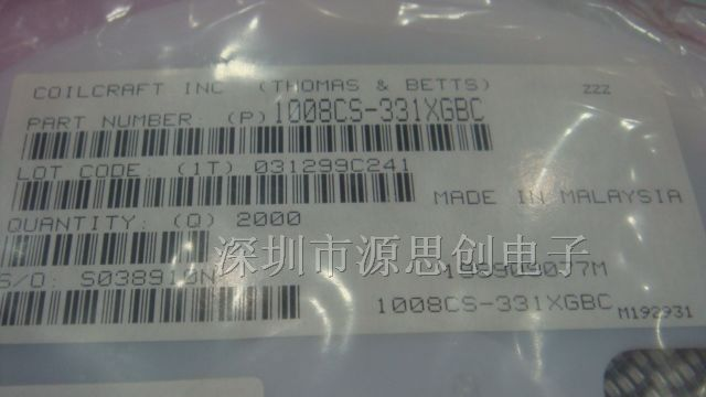 供应线艺绕线电感1008CS-331XGBC 1008CS-221XGBC