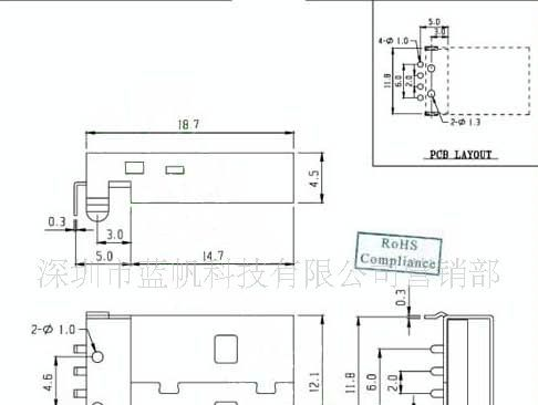 USB连接器 USB-111