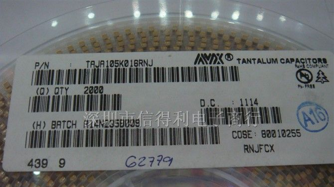 贴片钽电容TAJA105K016RNJ