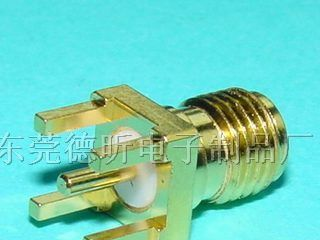 供应SMA直插PCB连接器，SMA法兰式公头转母头插座