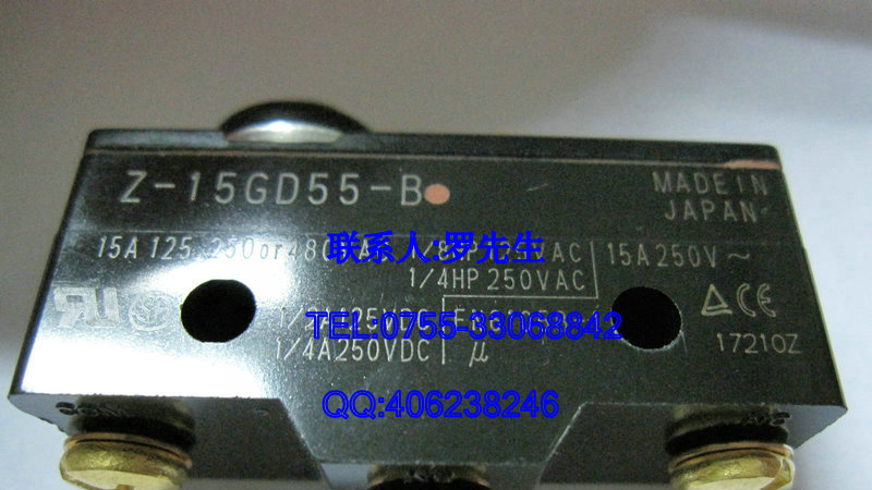 【全新原装】供应OMRON欧姆龙微动开关Z-15GD55-B