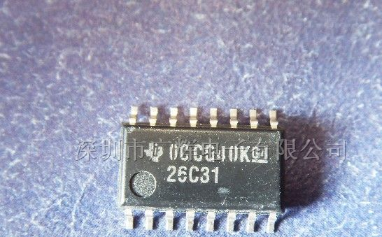 供应接口芯片RS-422四路差动线路驱动器26C31