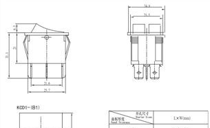 船型开关 KCD1 KCD3 双位开关 电子开关