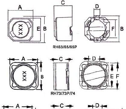 供应屏蔽电感 贴片SMDRH功率电感