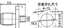 SMA射频同轴连接器SMA-KFB