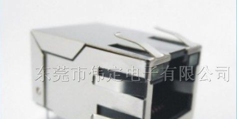 带网络隔离变压器RJ45连接器网络插座带屏蔽EMI弹片