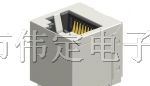 180度TOP ENTRY RJ45连接器网络插座8P8C接口带屏蔽