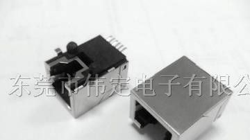贴片型RJ45网络插座SMD连接器8P8C接口带屏蔽SMT耐高温