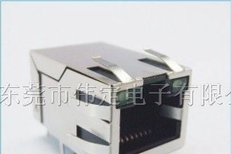 带以太网变压器RJ45连接器网络接口带LED灯 百兆千兆