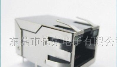 供应带以太网变压器RJ45连接器网络插座滤波器带LED灯
