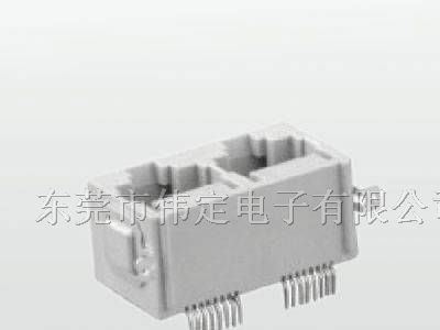 双胞胎1X2网络插座接口贴片RJ45 8P8C双连体SMD SMT