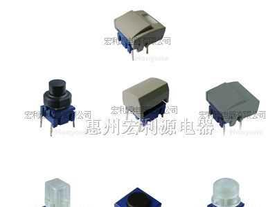 供应轻触带灯开关，10.16*7.62，TS5系列开关
