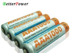 供应镍氢电池-AAA1000mAh(倍特力电池)
