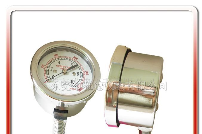 供应 WYE60-L03 60MM径向旋盖式微压表,膜盒压力表