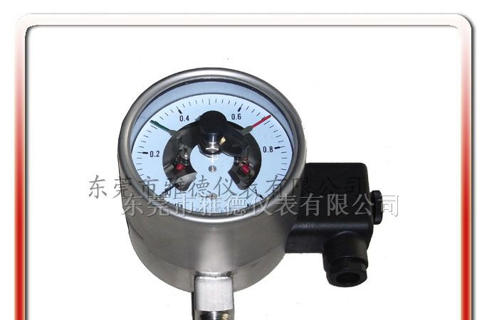 供应100DX-LA02 100MM径向出口型全钢电接点压力表