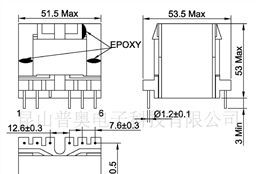【厂家定制】PQ5050变压器/高频变压器/脉冲变