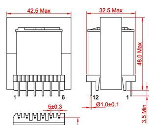 高频变压器/ER40变压器/开关变压器/电子变压器