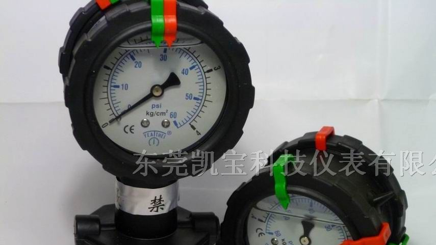 供应双面PP隔膜压力表 PP隔膜压力表