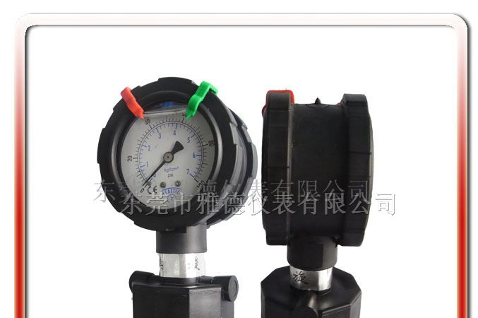 供应PPFC-SP01 PP耐酸碱双面隔膜压力表,隔膜压力表