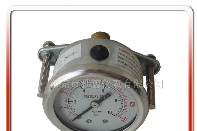 供应 50UL-UD01 50MM轴向带支架耐震压力表,油压表