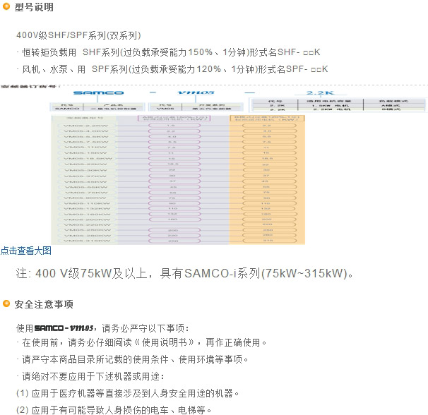 供应开封现货VM05系列三垦变频器